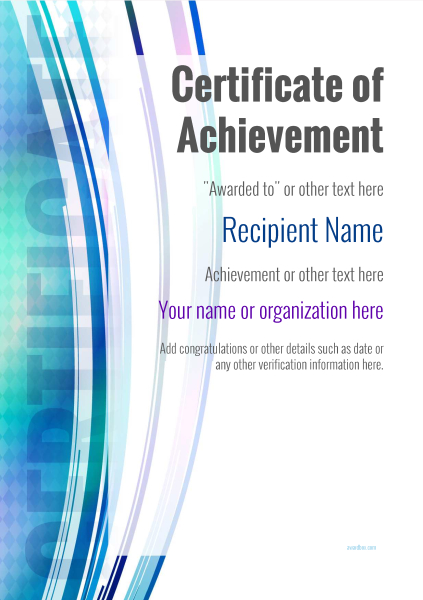 certificate of achievement free templates easy to use download print